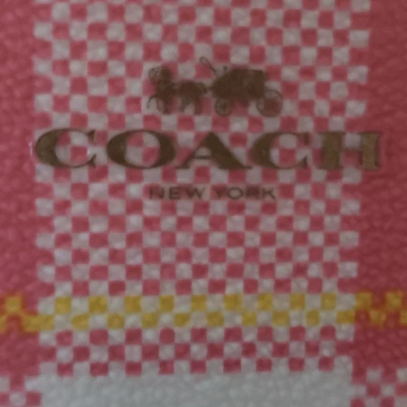 CoachNWT 3 Piece Set Garden Plaid
